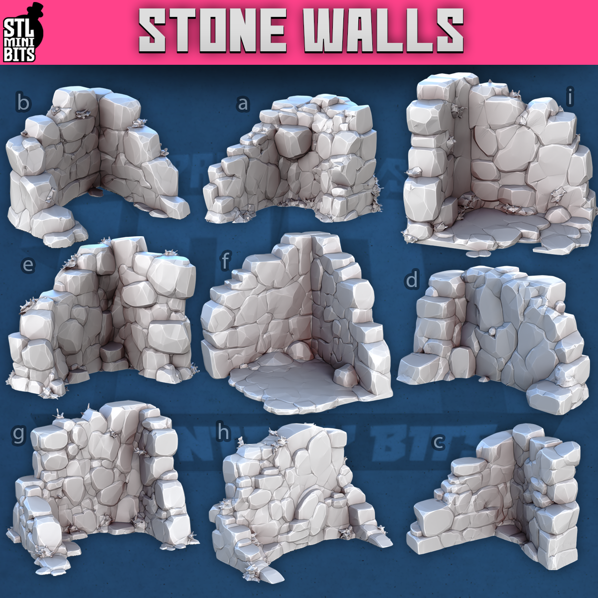 1001 Fantasy Bits - Stone Walls