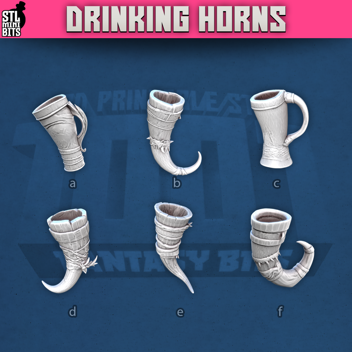 1001 Fantasy Bits - Drinking Horns