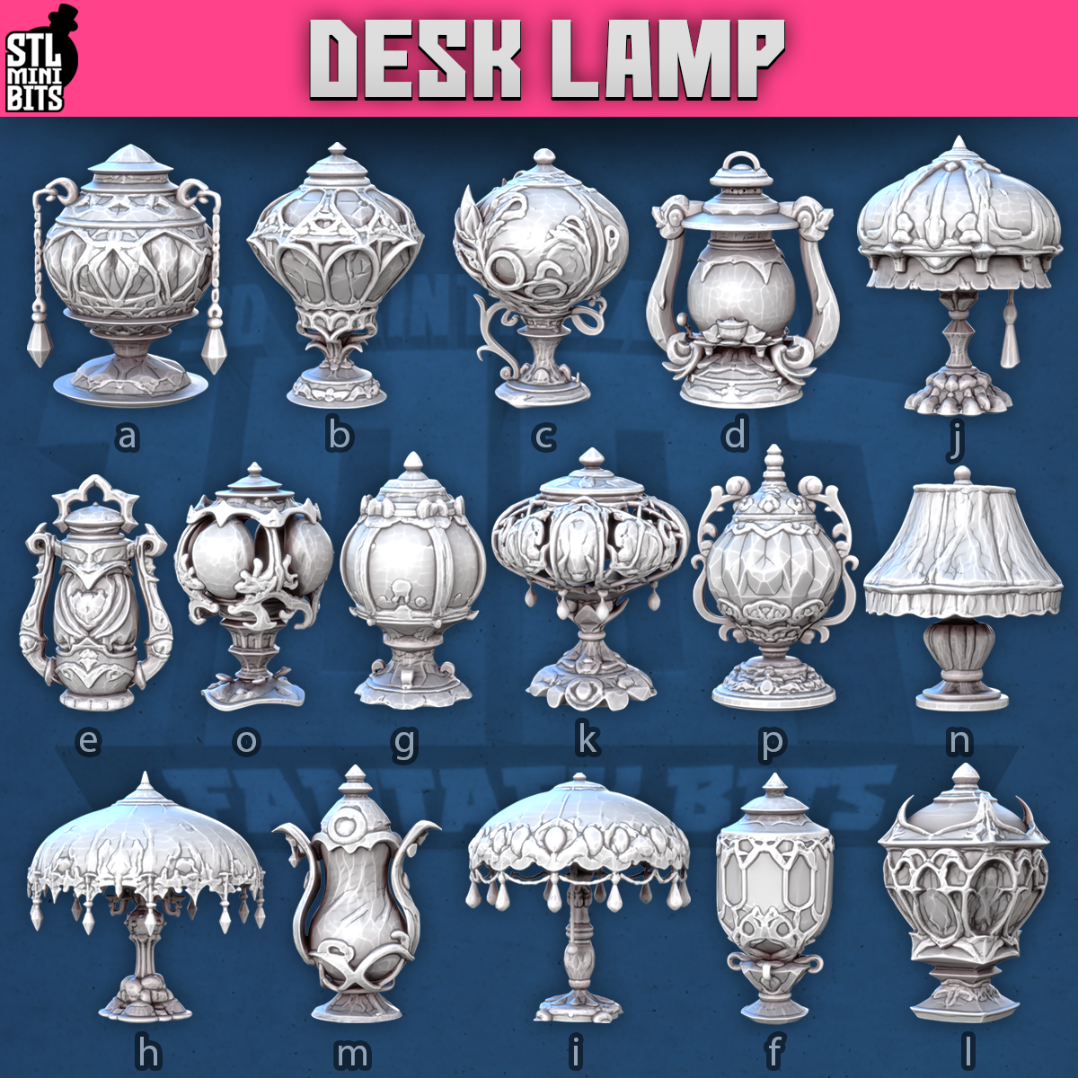 1001 Fantasy Bits - Desk Lamp