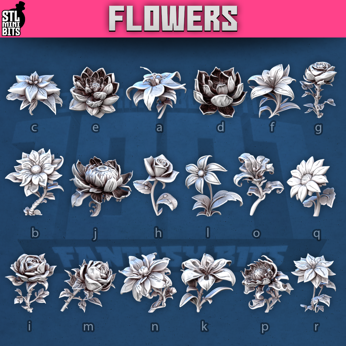 1001 Fantasy Bits - Flowers